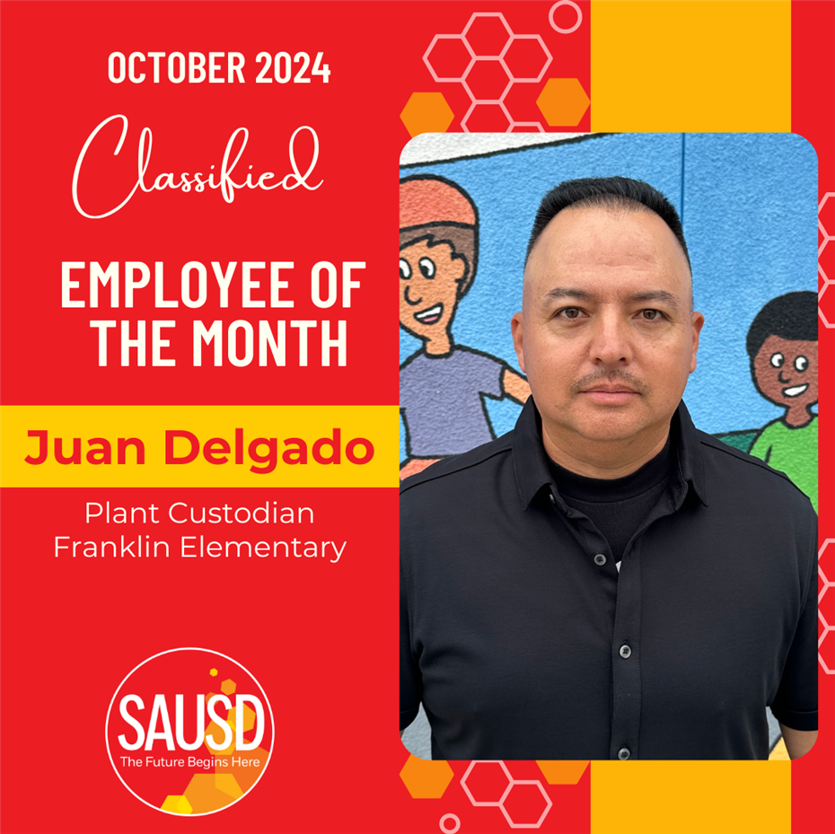 Juan Delgado - Oct. 2024 Class. Employee of the Month